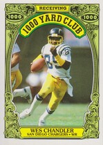 1986 Topps 1000 Yard Club #13 Wes Chandler