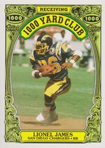 1986 Topps 1000 Yard Club #24 Lionel James