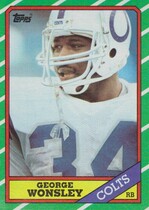 1986 Topps Base Set #318 George Wonsley