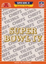 1989 Pro Set Super Bowl Logos #4 Super Bowl IV