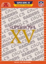 1989 Pro Set Super Bowl Logos #15 Super Bowl XV