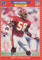 1989 Pro Set Base Set #482 Wilber Marshall