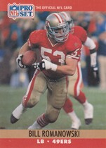 1990 Pro Set Base Set #642 Bill Romanowski