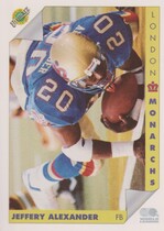 1992 Ultimate WLAF #58 Jeff Alexander