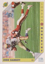 1992 Ultimate WLAF #62 Judd Garrett