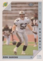1992 Ultimate WLAF #111 Ron Sancho