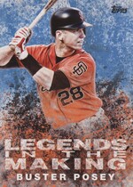2018 Topps Legends in the Making Blue #LTM-BP Buster Posey