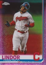 2019 Topps Chrome Pink Refractor #68 Francisco Lindor