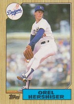 1987 Topps Base Set #385 Orel Hershiser