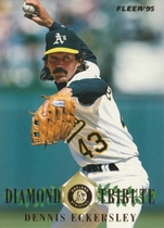 1995 Fleer Update Diamond Tribute #5 Dennis Eckersley