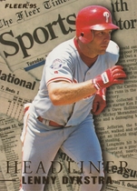 1995 Fleer Update Headliners #8 Lenny Dykstra