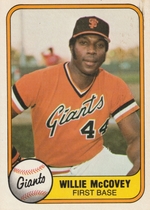 1981 Fleer Base Set #434 Willie McCovey