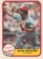 1981 Fleer Base Set #546 Silvio Martinez