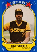 1981 Fleer Star Stickers #25 Dave Winfield