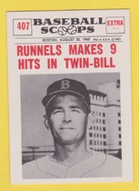 1961 Nu-Card Scoops #407 Pete Runnels