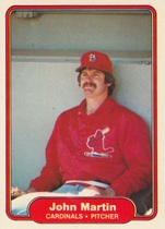 1982 Fleer Base Set #121 John Martin