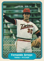 1982 Fleer Base Set #546 Fernando Arroyo