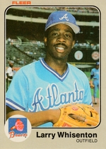 1983 Fleer Base Set #152 Larry Whisenton