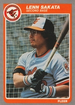 1985 Fleer Base Set #189 Lenn Sakata