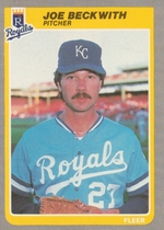 1985 Fleer Base Set #197 Joe Beckwith