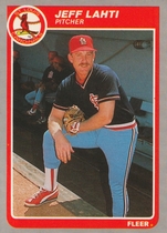 1985 Fleer Base Set #231 Jeff Lahti