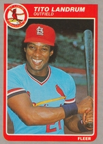 1985 Fleer Base Set #232 Tito Landrum