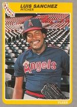 1985 Fleer Base Set #310 Luis Sanchez