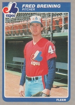 1985 Fleer Base Set #392 Fred Breining