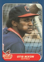 1986 Fleer Base Set #591 Otis Nixon