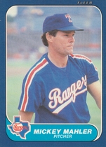 1986 Fleer Update #70 Mickey Mahler