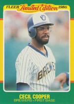 1986 Fleer Limited Edition #12 Cecil Cooper