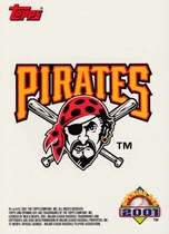 2001 Topps Opening Day Stickers #23 Pirates Team