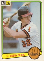 1983 Donruss Base Set #444 Bobby Clark