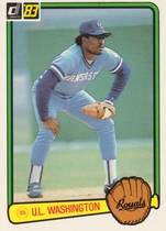 1983 Donruss Base Set #490 U L Washington