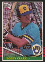 1985 Donruss Base Set #481 Bobby Clark