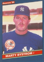 1986 Donruss Base Set #591 Marty Bystrom