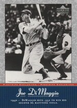 2001 Upper Deck Pinstripe Exclusives DiMaggio #JD18 Joe DiMaggio