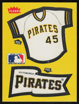 1985 Fleer Team Stickers #NNO Pirates (Jersey)