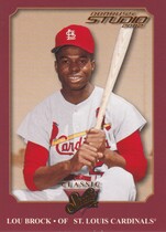 2002 Studio Classic #CS-20 Lou Brock