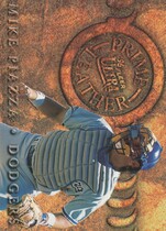 1996 Ultra Prime Leather #10 Mike Piazza