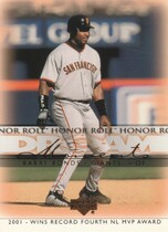 2002 Upper Deck Honor Roll #55 Barry Bonds