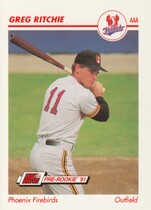 1991 Line Drive AAA #391 Gregg Ritchie