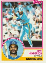 1983 Topps Base Set #732 Dave Henderson