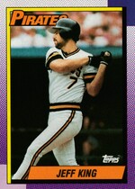 1990 Topps Base Set #454 Jeff King