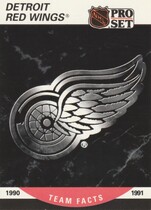 1990 Pro Set Base Set #570 Det. Red Wings Logo