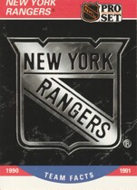 1990 Pro Set Base Set #578 N.Y. Rangers Logo