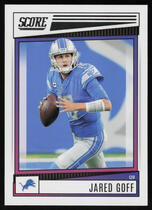 2022 Score Base Set #87 Jared Goff