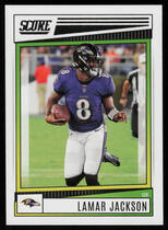 2022 Score Base Set #184 Lamar Jackson