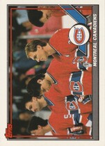 1991 Topps Base Set #298 Canadiens Team