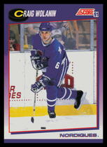 1991 Score Base Set #74 Craig Wolanin